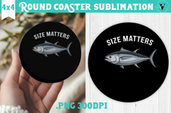 Round Coaster | Fishing | Fishing lover gift Product Image 1