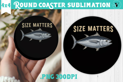 Round Coaster | Fishing | Fishing lover gift Product Image 1