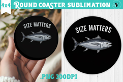 Round Coaster | Fishing | Fishing lover gift Product Image 1