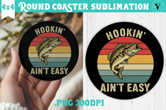 Round Coaster | Fishing | Fishing lover gift Product Image 1