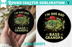 Round Coaster | Fishing | Fishing lover gift Product Image 1