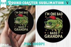 Round Coaster | Fishing | Fishing lover gift Product Image 1