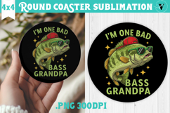 Round Coaster | Fishing | Fishing lover gift Product Image 1