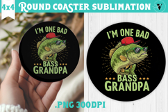 Round Coaster | Fishing | Fishing lover gift Product Image 1
