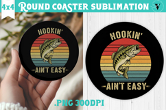 Round Coaster | Fishing | Fishing lover gift Product Image 1