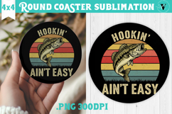 Round Coaster | Fishing | Fishing lover gift Product Image 1