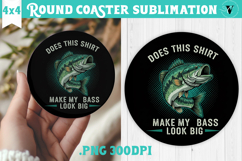Round Coaster | Fishing | Fishing lover gift Product Image 1