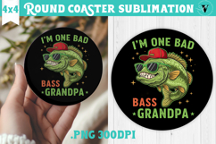 Round Coaster | Fishing | Fishing lover gift Product Image 1