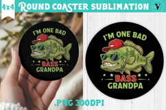 Round Coaster | Fishing | Fishing lover gift Product Image 1