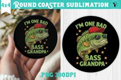 Round Coaster | Fishing | Fishing lover gift Product Image 1