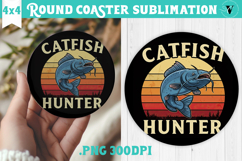 Round Coaster | Fishing | Fishing lover gift Product Image 1