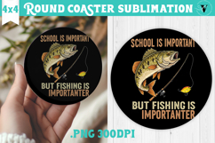 Round Coaster | Fishing | Fishing lover gift Product Image 1