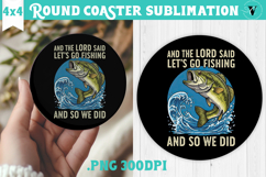 Round Coaster | Fishing | Fishing lover gift Product Image 1