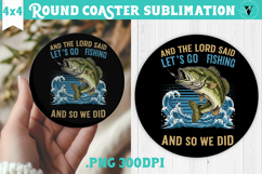 Round Coaster | Fishing | Fishing lover gift Product Image 1
