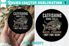 Round Coaster | Fishing | Fishing lover gift Product Image 1