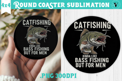 Round Coaster | Fishing | Fishing lover gift Product Image 1