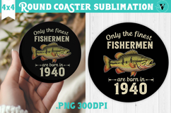 Round Coaster | Fishing | Fishing lover gift Product Image 1
