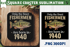Square Coaster | Fishing | Fishing lover gift Product Image 1