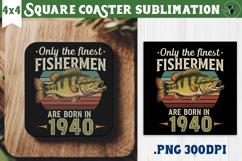 Square Coaster | Fishing | Fishing lover gift Product Image 1