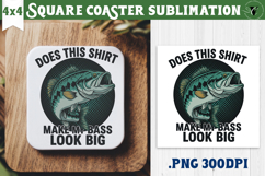 Square Coaster | Fishing | Fishing lover gift Product Image 1