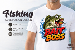 Fisherman Sublimation Fathers day tshirt Fishing bundle Product Image 5