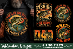 Fishing sublimation PNG, 4 Fishing PNG, Father's day PNG Product Image 2
