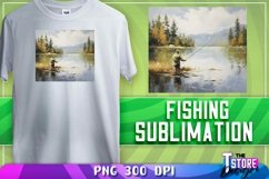 Fishing Sublimation | T-Shirt Design | PNG File| Fishing PNG Product Image 1