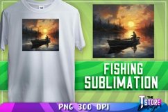 Fishing Sublimation | T-Shirt Design | PNG File| Fishing PNG Product Image 1