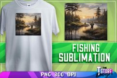 Fishing Sublimation | T-Shirt Design | PNG File| Fishing PNG Product Image 1