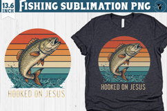 Fishing sublimation design | Fishing clipart Product Image 1