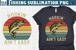 Fishing sublimation design | Fishing clipart Product Image 1