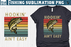 Fishing sublimation design | Fishing clipart Product Image 1