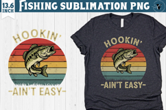 Fishing sublimation design | Fishing clipart Product Image 1