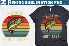 Fishing sublimation design | Fishing clipart Product Image 1