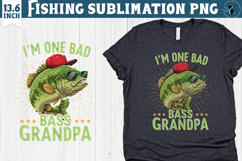 Fishing sublimation design | Fishing clipart Product Image 1