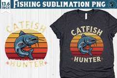 Fishing sublimation design | Fishing clipart Product Image 1
