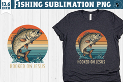 Fishing sublimation design | Fishing clipart Product Image 1