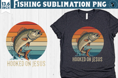 Fishing sublimation design | Fishing clipart Product Image 1