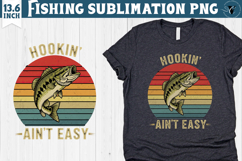 Fishing sublimation design | Fishing clipart Product Image 1