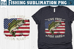Fishing sublimation design | Fishing clipart Product Image 1