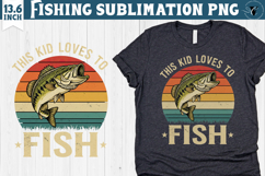 Fishing sublimation design | Fishing clipart Product Image 1