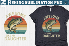 Fishing sublimation design | Fishing clipart Product Image 1