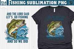 Fishing sublimation design | Fishing clipart Product Image 1