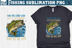 Fishing sublimation design | Fishing clipart Product Image 1
