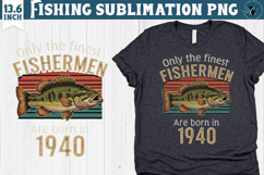 Fishing sublimation design | Fishing clipart Product Image 1