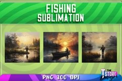 Fishing Sublimation Bundle|Fishing PNG design|River Design Product Image 2