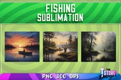 Fishing Sublimation Bundle|Fishing PNG design|River Design Product Image 3