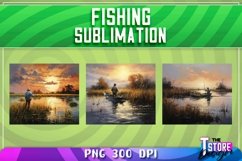 Fishing Sublimation Bundle|Fishing PNG design|River Design Product Image 4