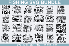 Fishing SVG Bundle - Fishing T-shirt Design Product Image 1