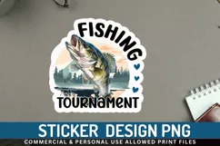 Fishing tournament Stickers PNG Product Image 1